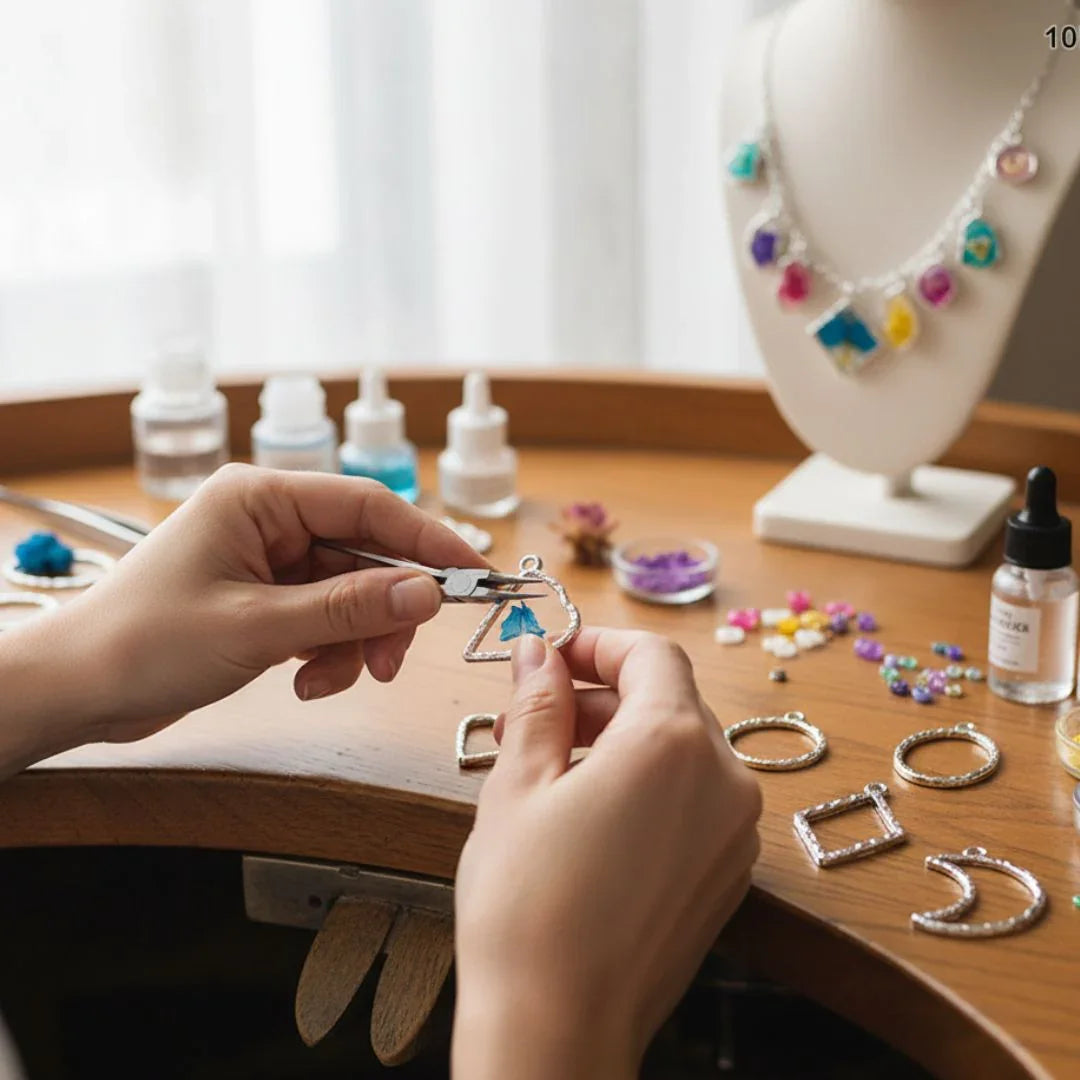 Mg256A1 Bezels Mix Shape 10Pc Silver