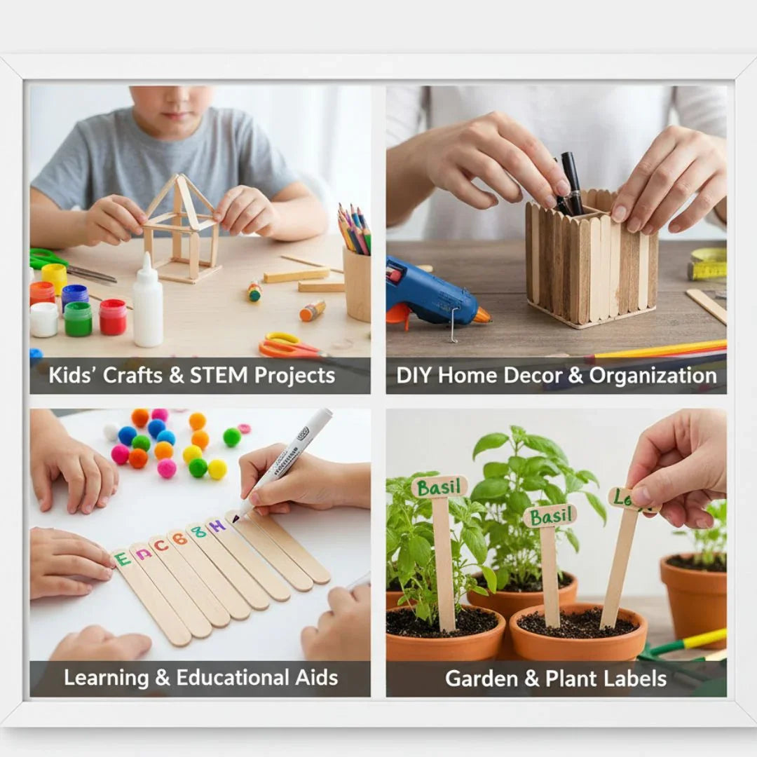 Ice Cream Stick (I1) Small Plain 50Pcs