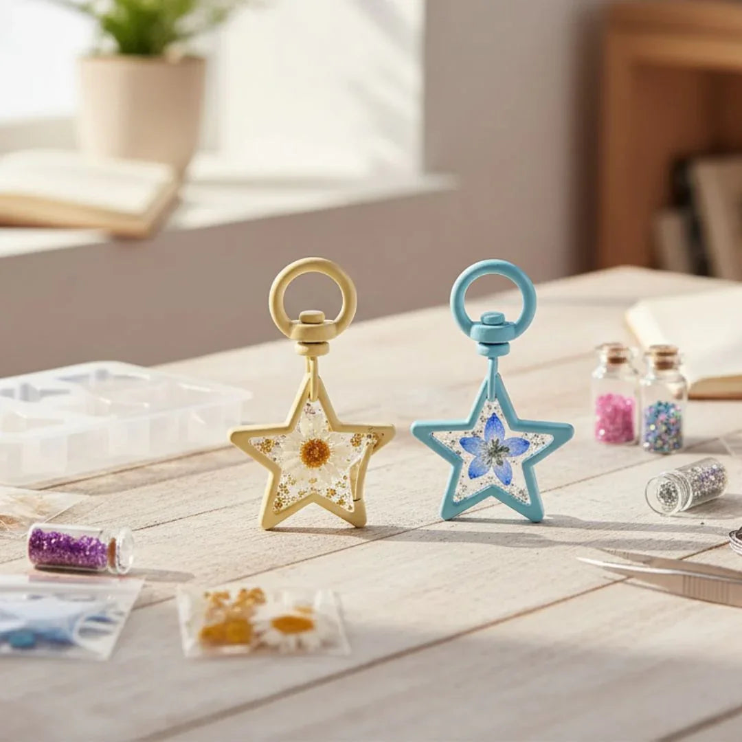 Key Ring Fitting Star 2Pc Colour KHC2P-2
