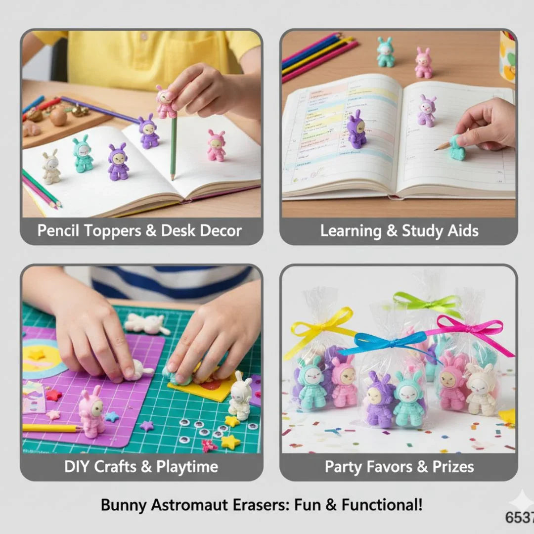 6537 Astronaut Eraser 48Pcs