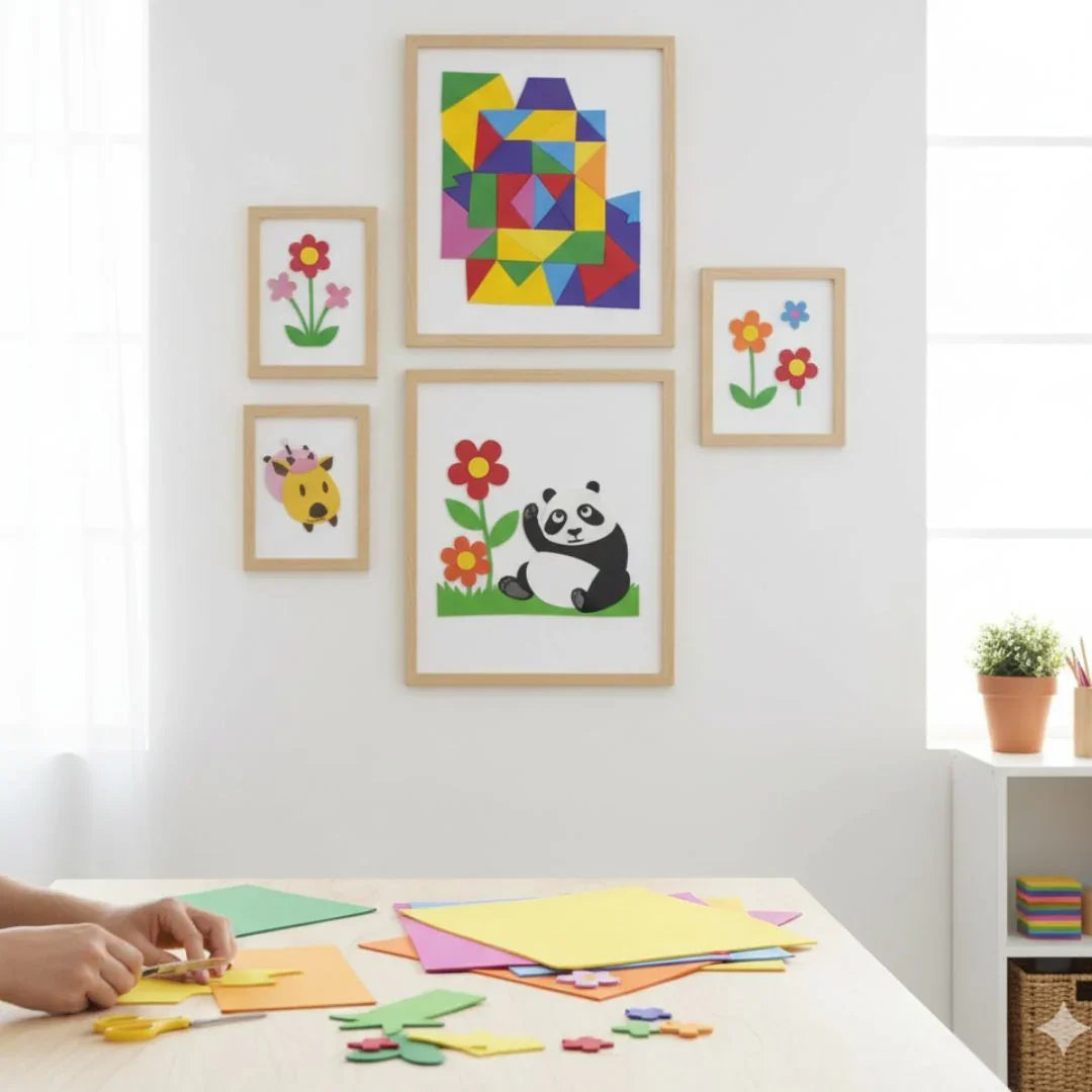 A4 Foam Sheet Without Sticker Multi color 10 Sheets 8198MC