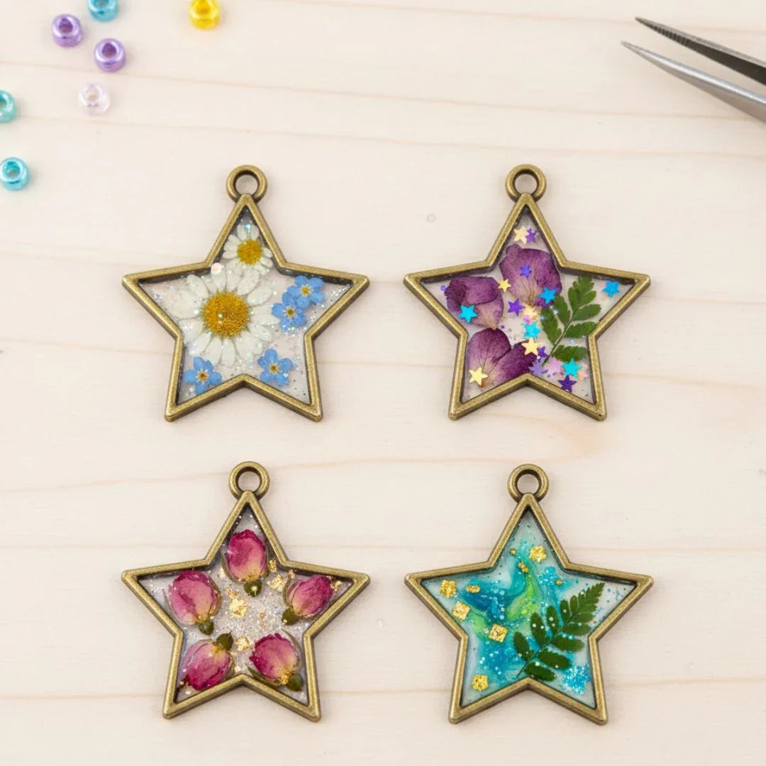 Mg256G4 Bezels Star Shape 5Pc Copper