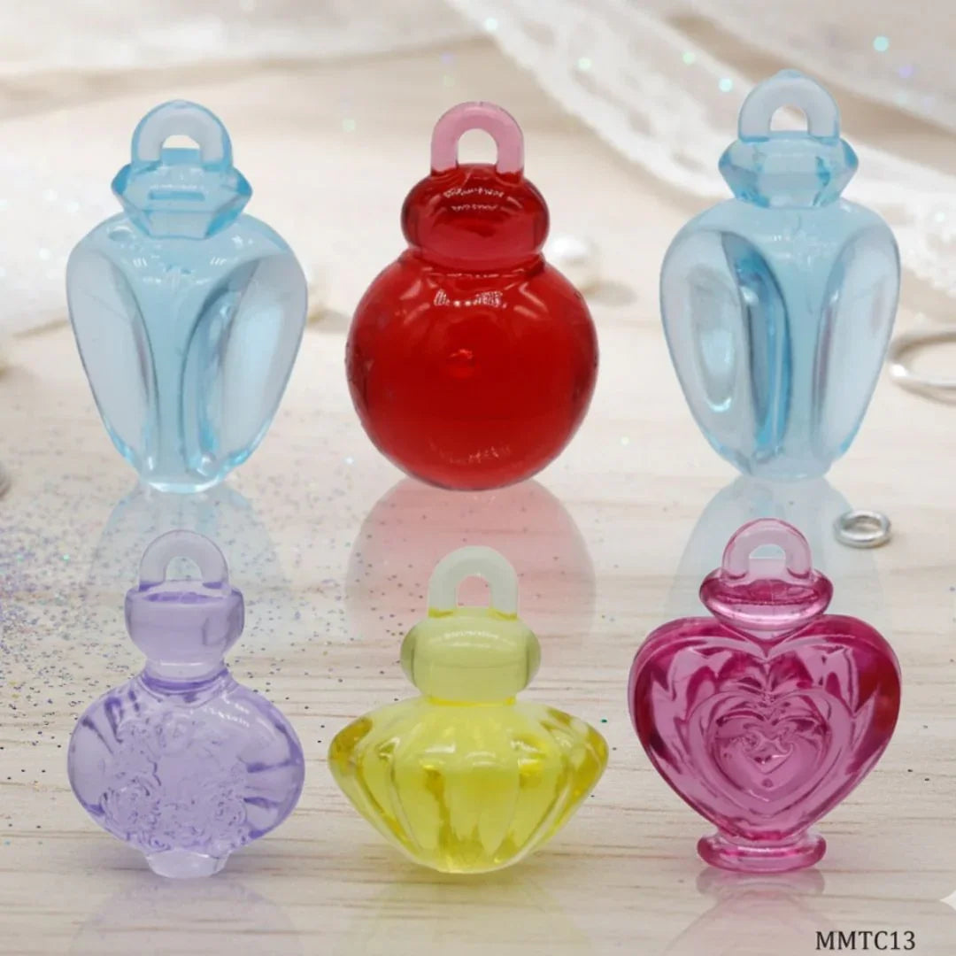 Miniature Transparent Colour Perfume Bottle  6Pics MMTC13
