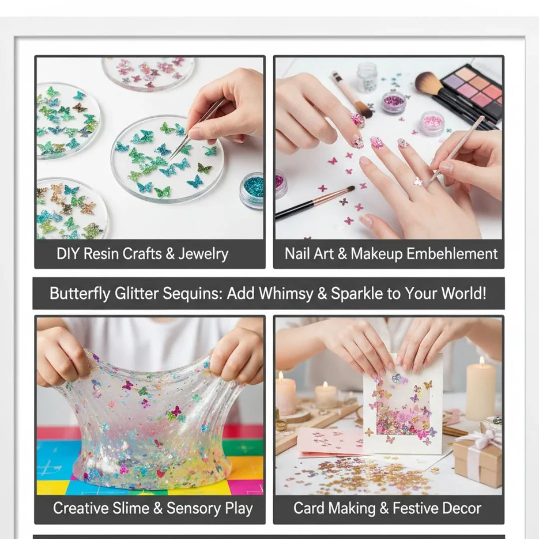 Diy Craft Pvc Sequnice Butterfly Raw4262
