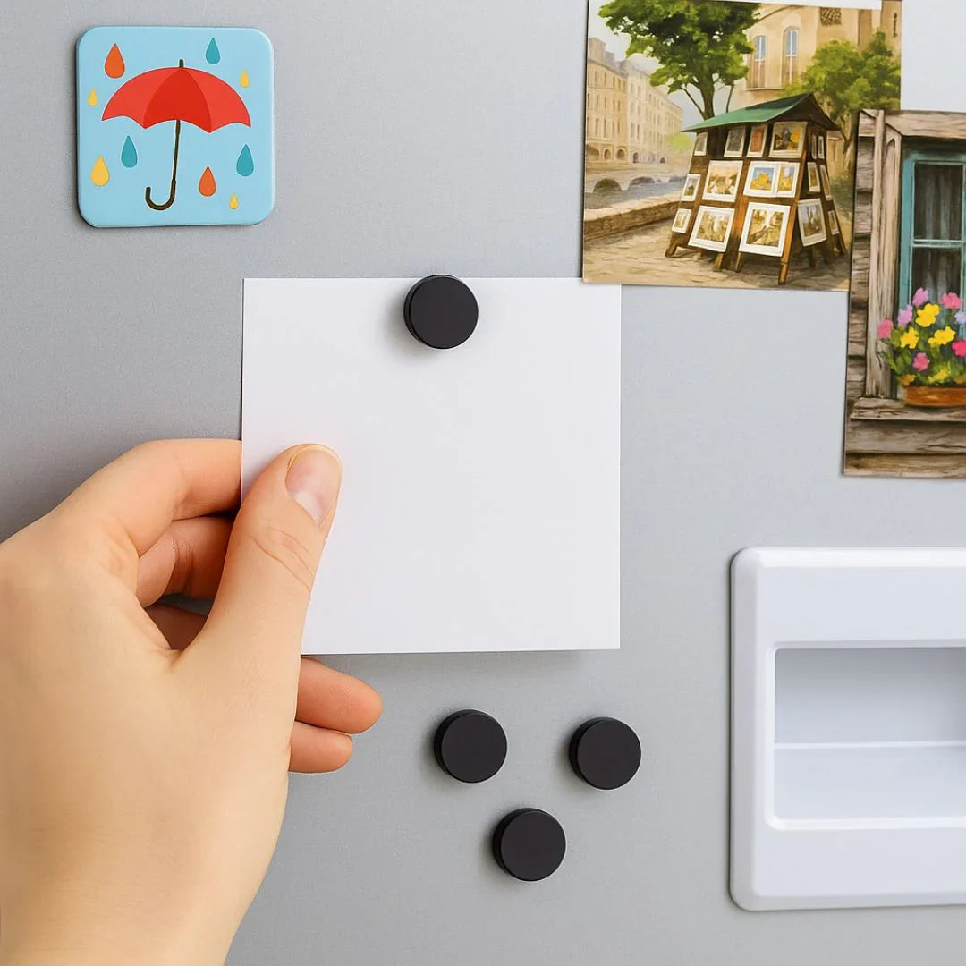 MG Traders Pack Magnet Sheet & Buttons Black 20X3Mm Magnet 50Pc (20Mm)  (Contain 1 Unit)