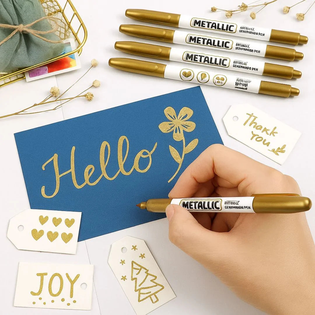 Mettalic Marker Pen Golden Mp-550Gd
