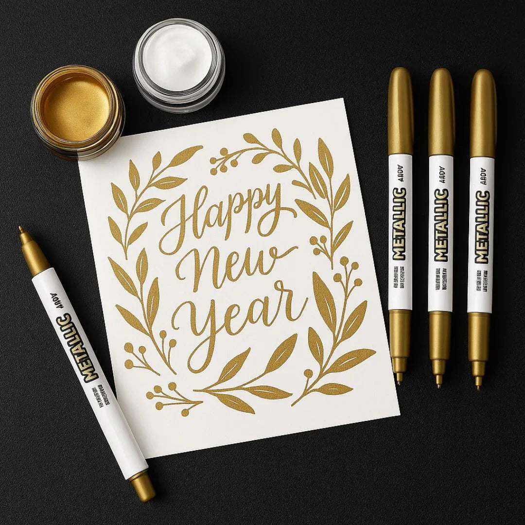 Mettalic Marker Pen Golden Mp-550Gd