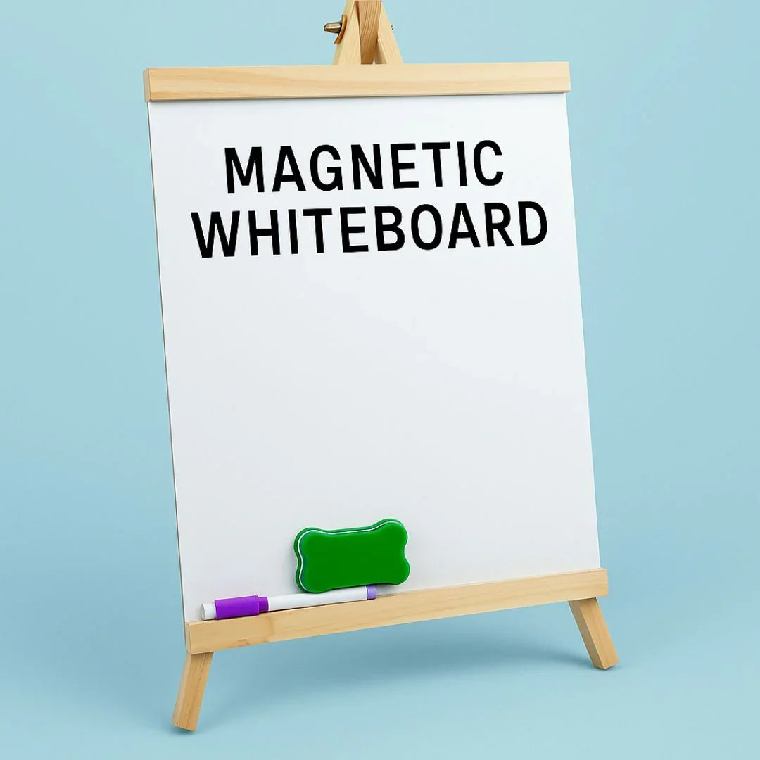 19" White Board With Easel 25X46Cm (19W)