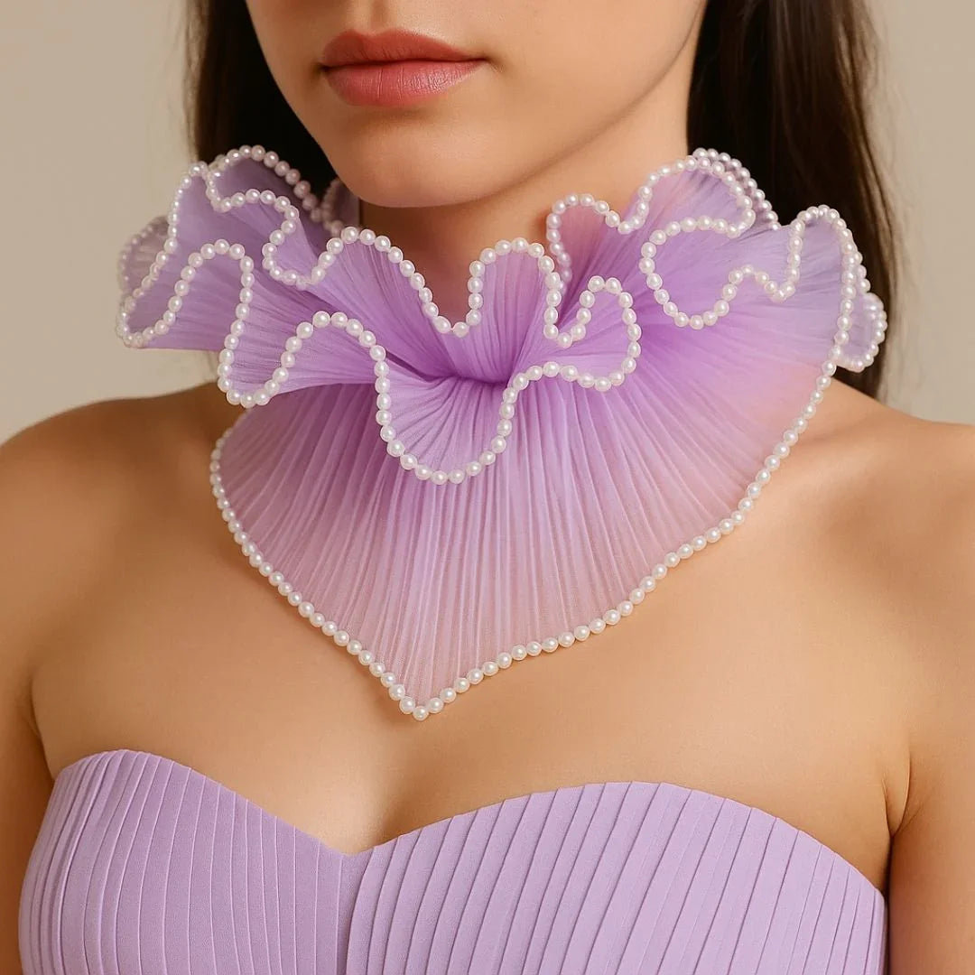 Mg2513A Purple Wrapping Paper Net Wrinkled With Pearl