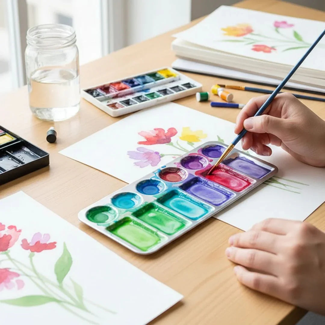 Water Color Palette Aluminum 11X23Cm Wcp234