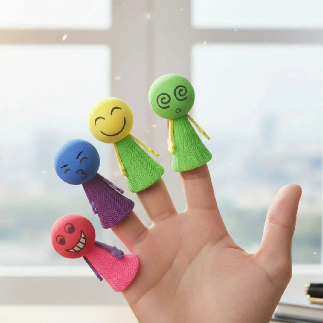 Funny Emoji Jumping Pop Toys | Colorful Push-Pop Toys for Kids ( 1 pop)