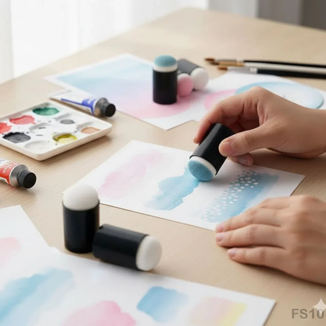 Finger Sponge 10 Pc Multi Colored (Fs10)