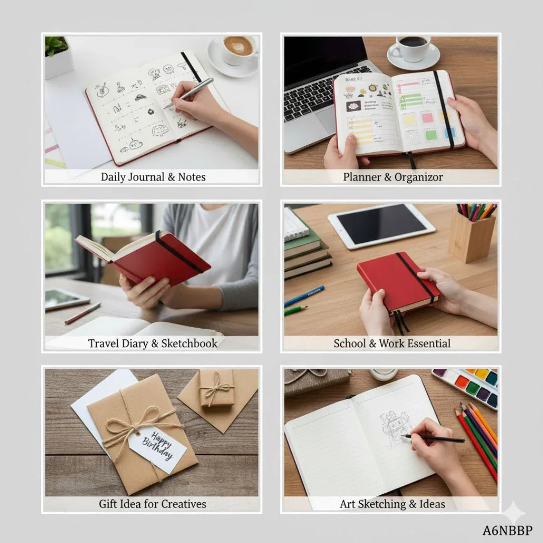 Diary Journal With Elastic Small 160Peg A6NBBP