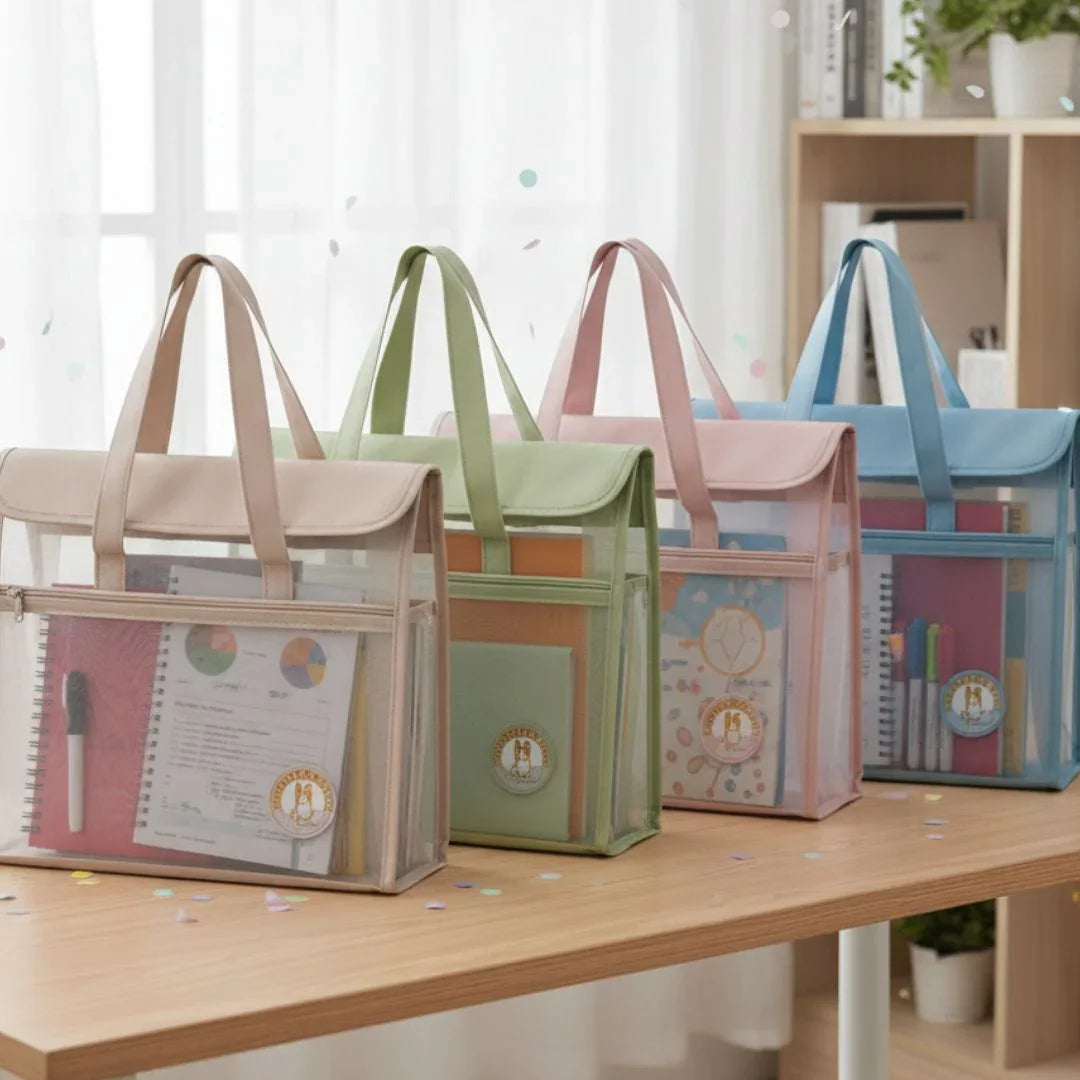 Folder 34*33Cm Expanding Bag With Handle N8098