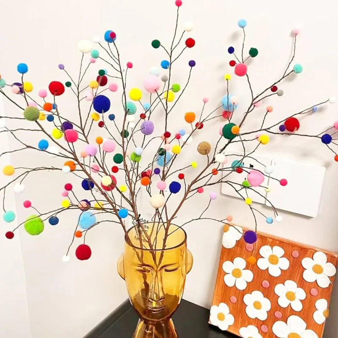 Craft Pom Pom Ball Pastel Colors 1CM 4000pcs DLGFC-14