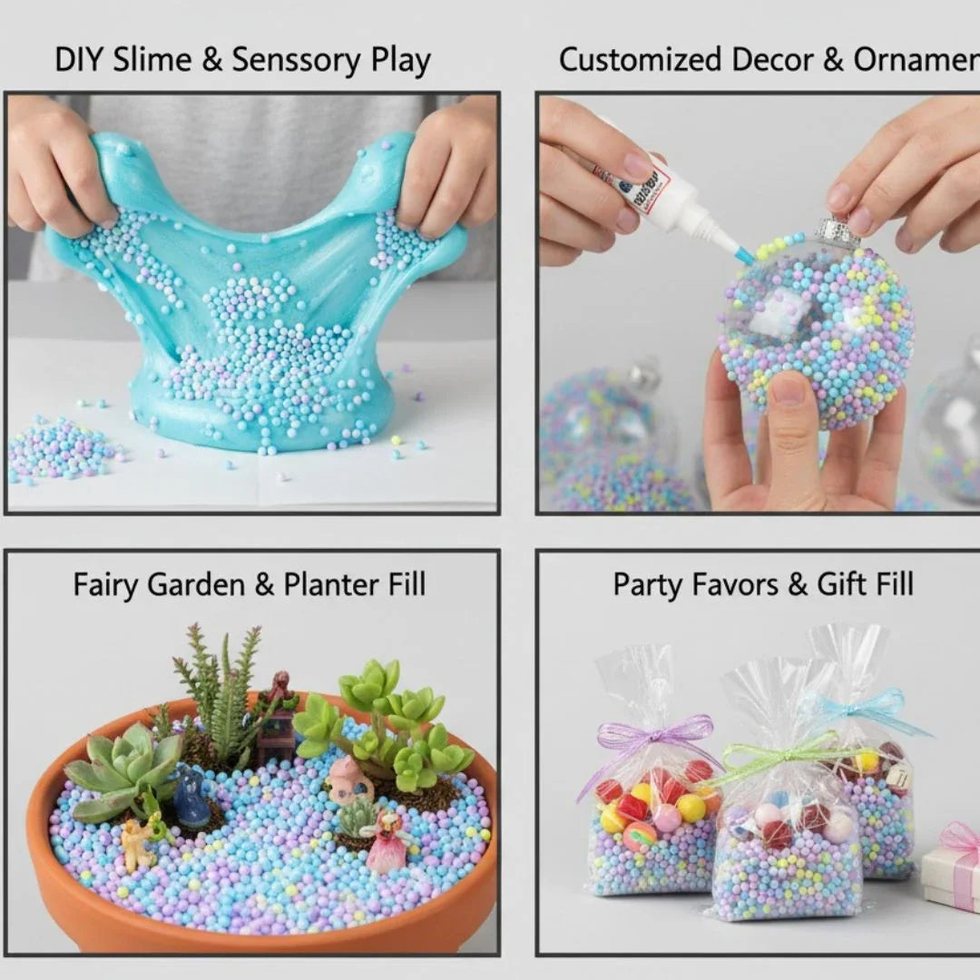 Craft Pom Pom Ball Pastel Colors 1CM 4000pcs DLGFC-14