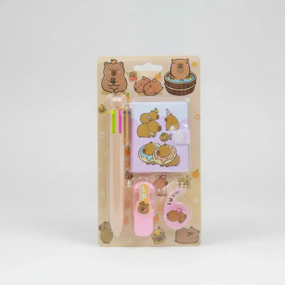 E006Ac Capybara Stationery Gift Set