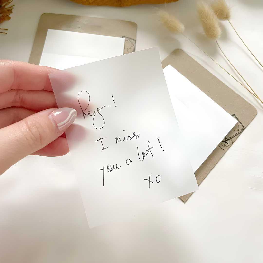 (  ) Transparent sticky notes 3X3 inches (Pack of 50-80 sheets)