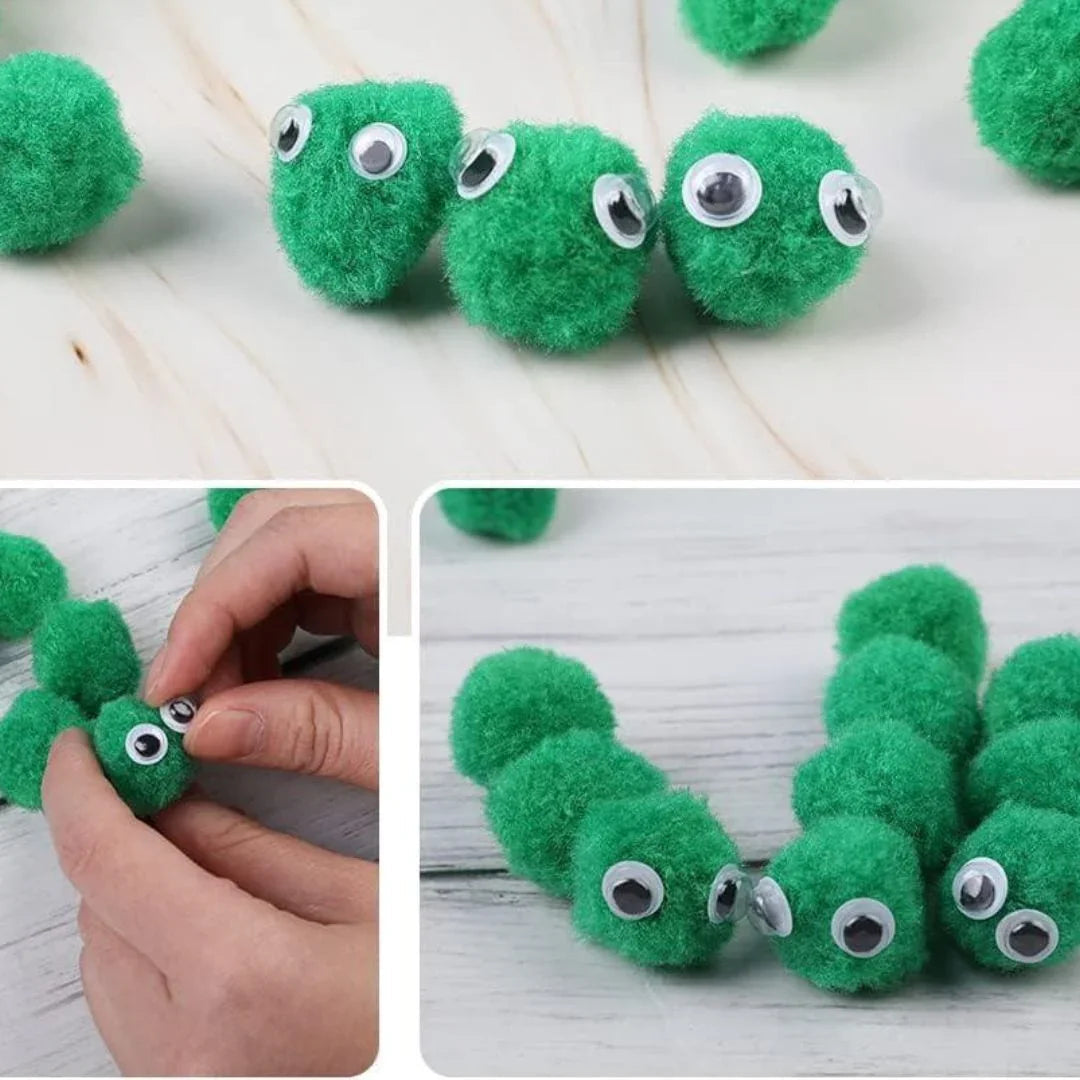 Pompom Plain Midium 2Cm P14 D Green 500Pc (P14)