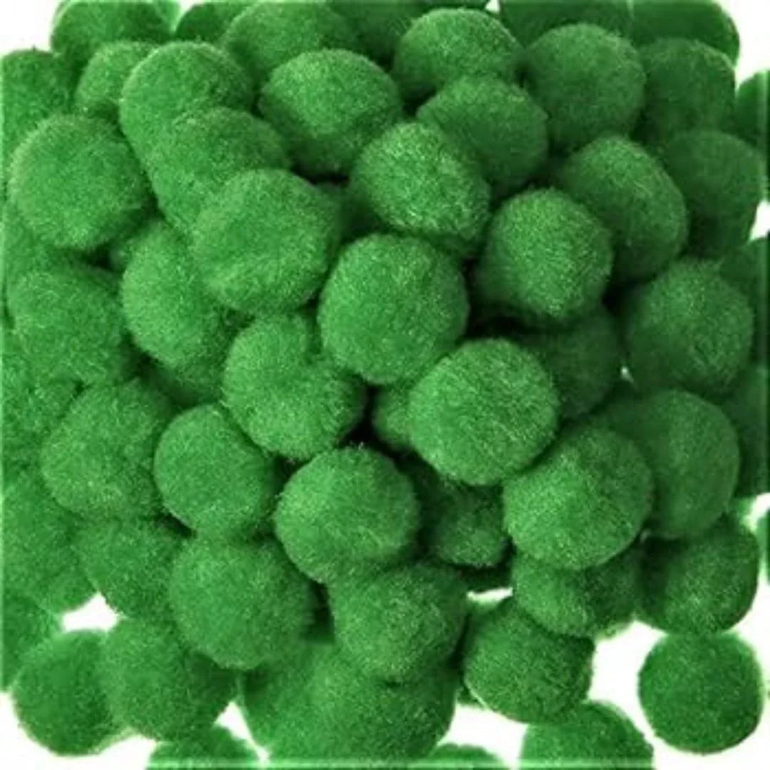 Pompom Plain Midium 2Cm P14 D Green 500Pc (P14)