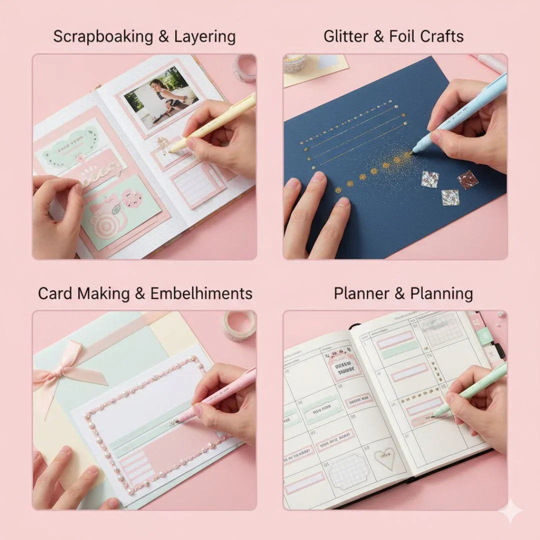 (  ) Glue Pen – Transparent, Quick-Dry Adhesive for DIY & Craft Projects