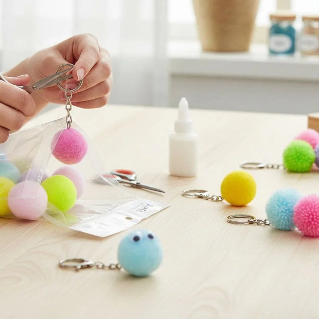 Poam Poam Ball Pastel Colors 4CM 10Pics PPB03