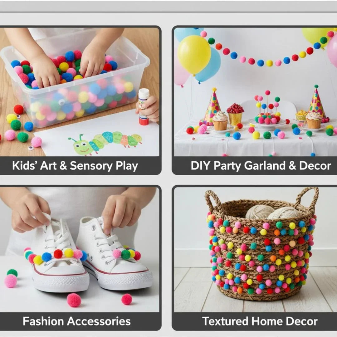 Pom Pom Ball Big 4CM 40mm 500pcs DLG-18N