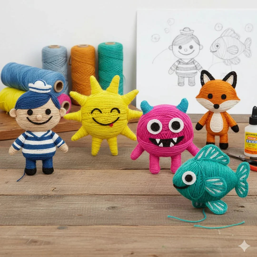 Jags Craft Cotton Rope Colour 10Pcs JCCR01