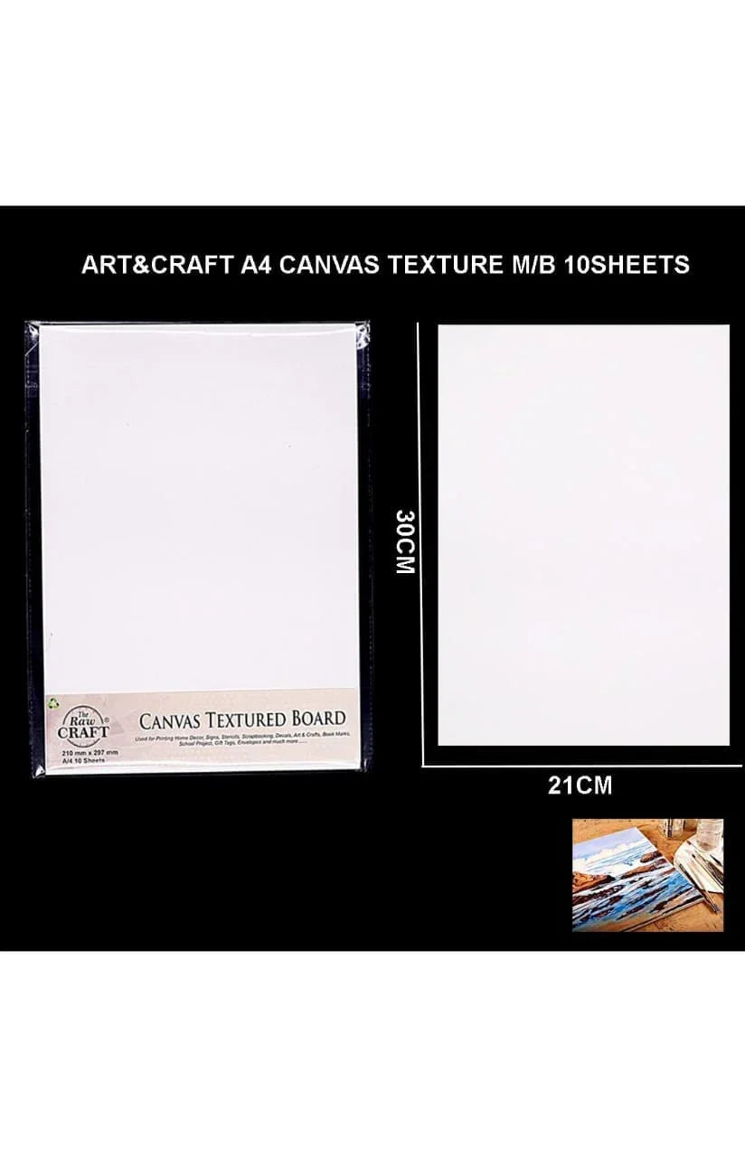A4 Canvas Texture M/B 25Sheets A4Canmb10