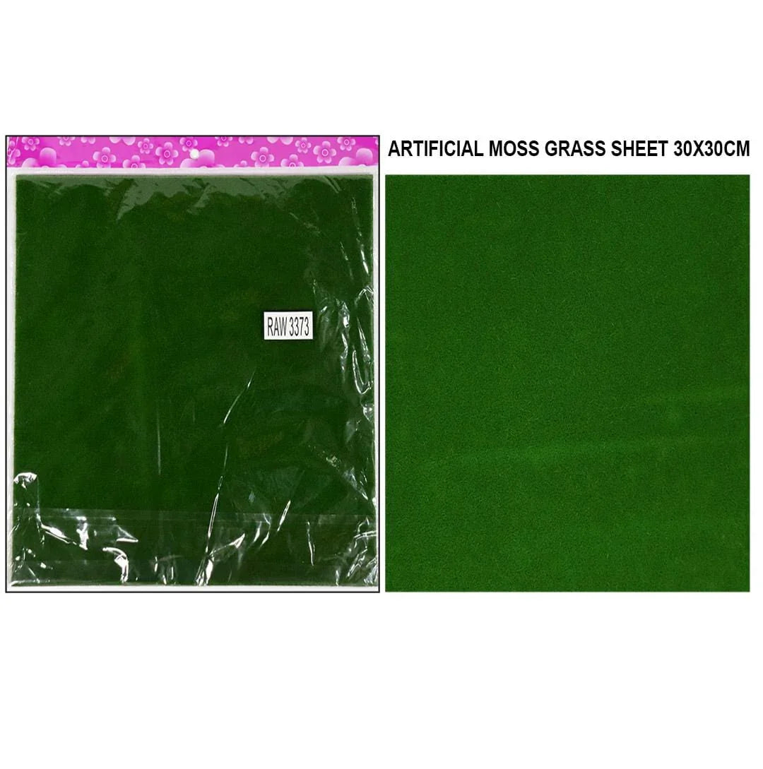 Artificial Moss Grass Sheet 30X30Cm Raw-3373