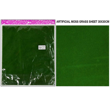 Artificial Moss Grass Sheet 30X30Cm Raw-3373