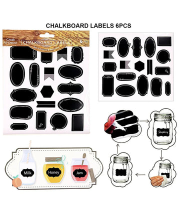Chalkboard Labels 6Pcs Raw4005