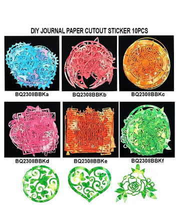 Diy Journal Paper Cutout 10Pcs 266 Bq2308Bbk
