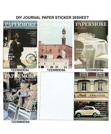 Diy Journal Paper Sticker 20Sheet 245 Tz2306Dds