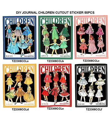 Diy Journal Children Cutout Sticker 50Pcs 284 Tz2308Ccl
