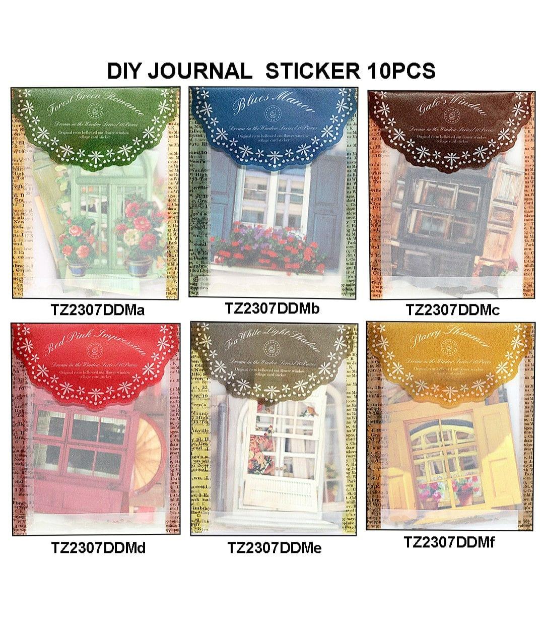 Diy Journal Sticker 10Pcs 278 Tz2307Ddm