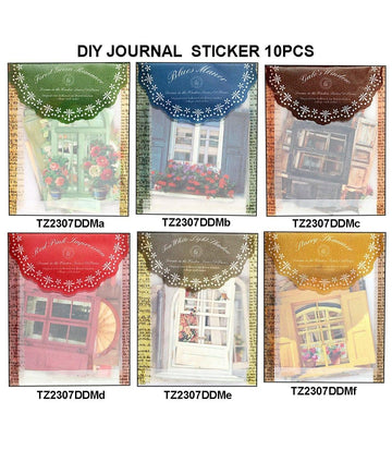 Diy Journal Sticker 10Pcs 278 Tz2307Ddm