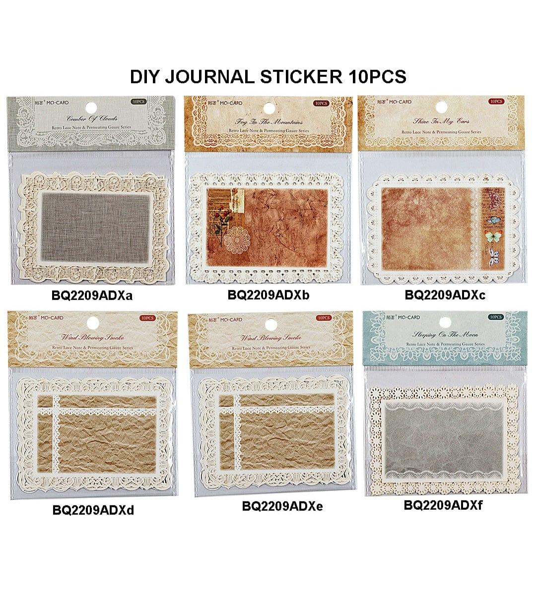 Diy Journal Sticker 10Pcs 279 Bq2209Adx