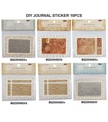 Diy Journal Sticker 10Pcs 279 Bq2209Adx