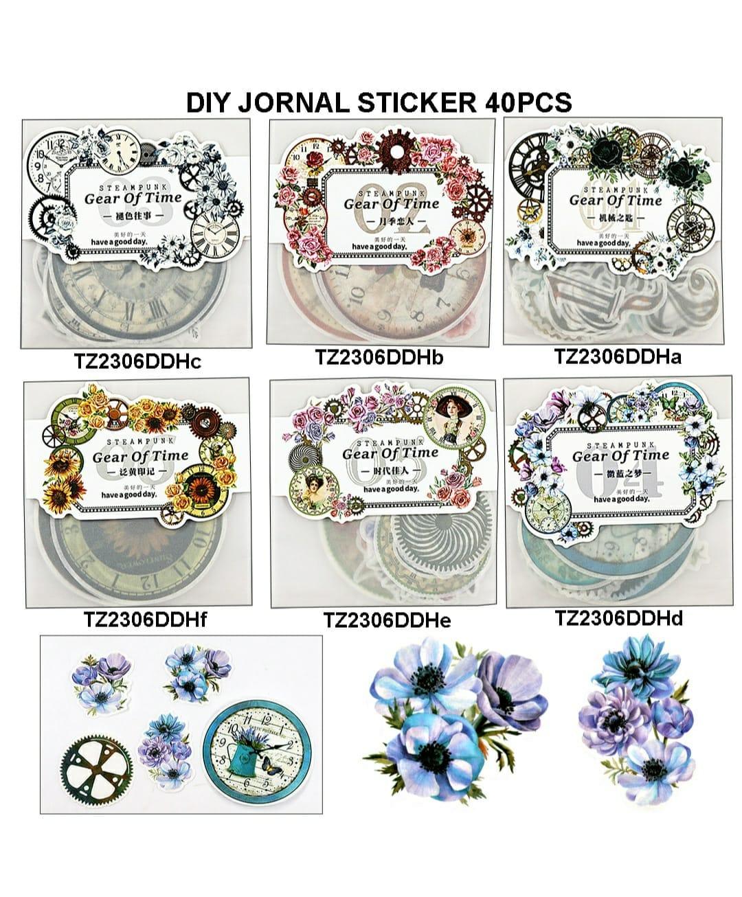 Diy Journal Sticker 40Pcs 286 Tz2306Ddh