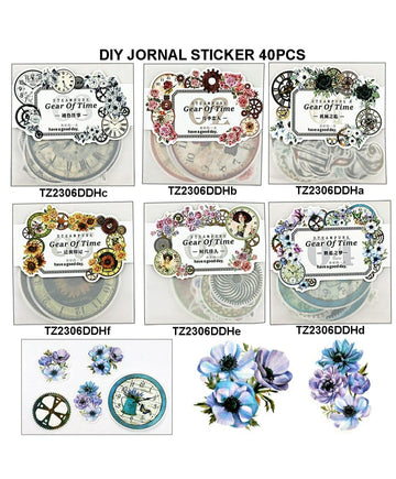 Diy Journal Sticker 40Pcs 286 Tz2306Ddh