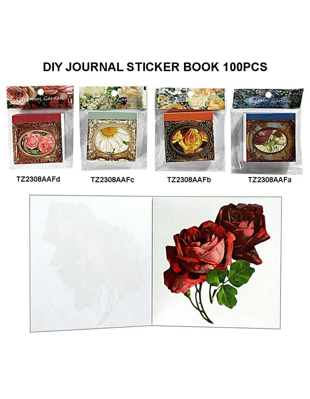 Diy Journal Sticker Book 100Pcs 178 Tz2308Aaf