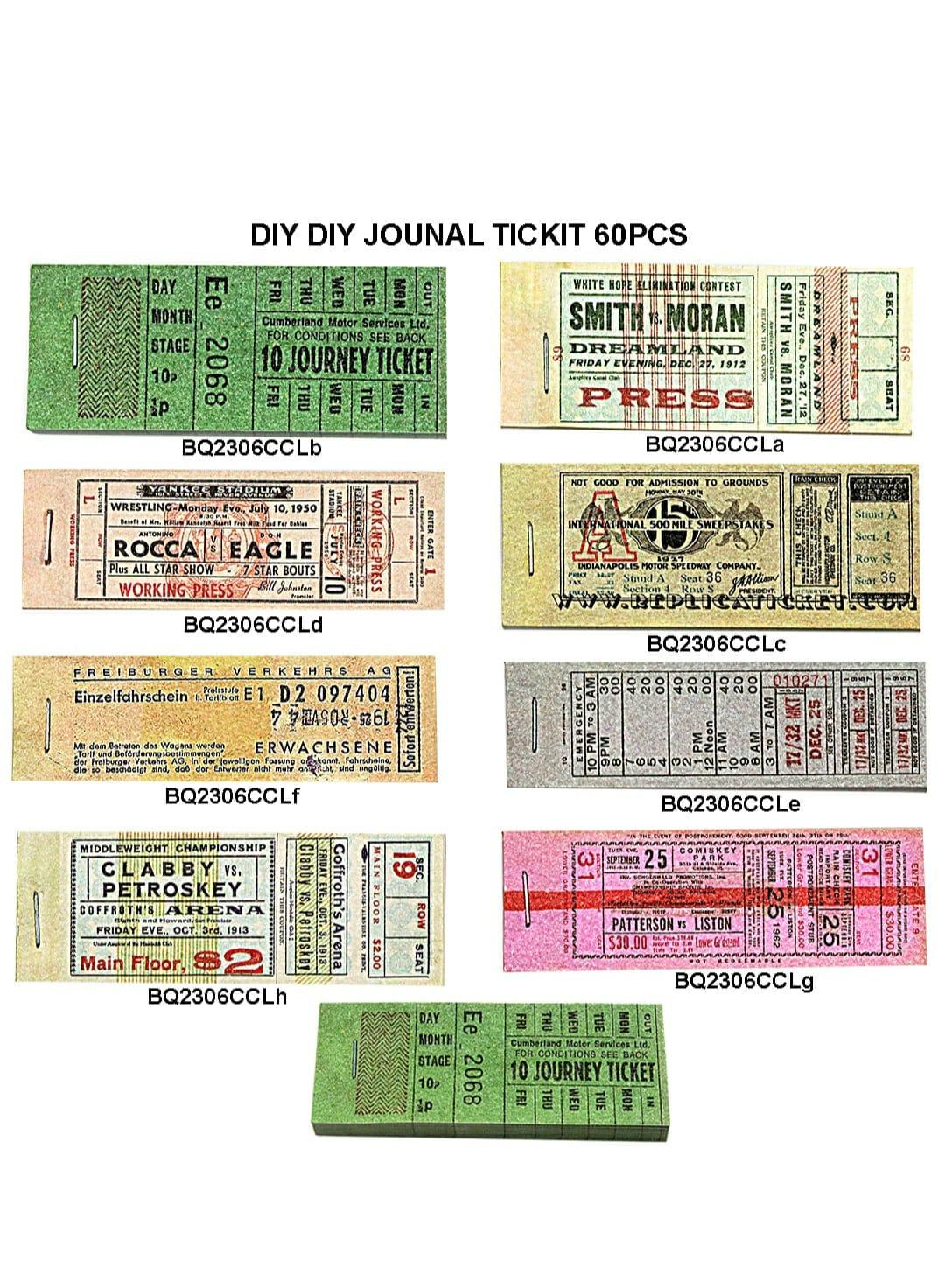 Diy Journal Tickit 60Pcs 217 Bq2306Ccl
