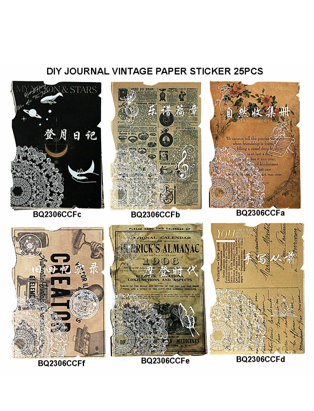 Diy Journal Vintage Paper 25Pcs 143 Bq2306Ccf