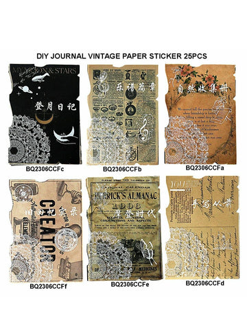 Diy Journal Vintage Paper 25Pcs 143 Bq2306Ccf
