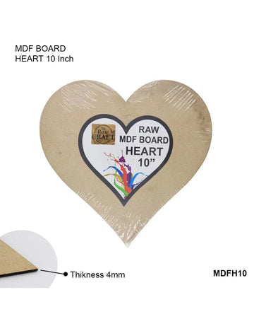 Mdf Cutout Heart 10Inch Mdfh10