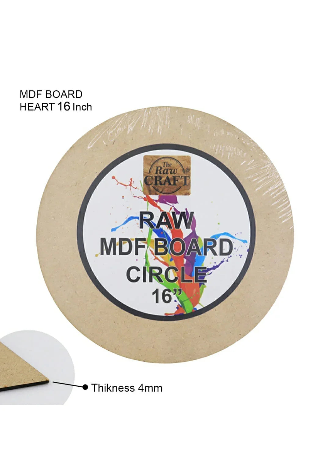 Mdf Cutout Round 16Inch Mdfr16