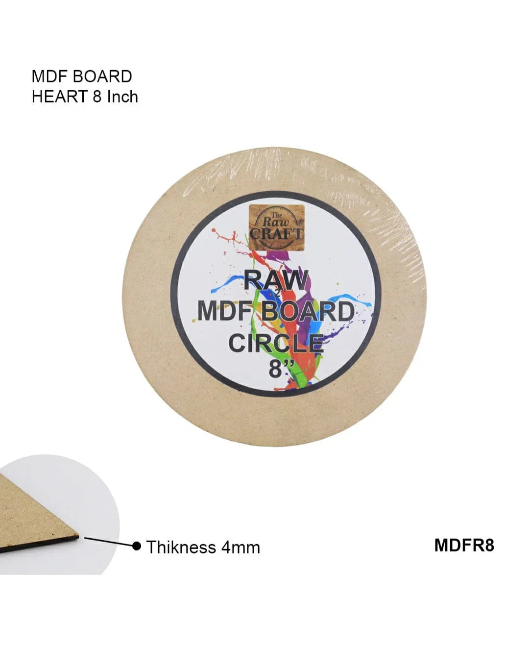 Mdf Cutout Round 8Inch Mdfr8