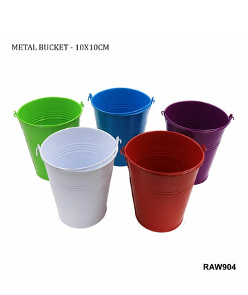 Metal Bucket No.5 10X10Cm Raw904