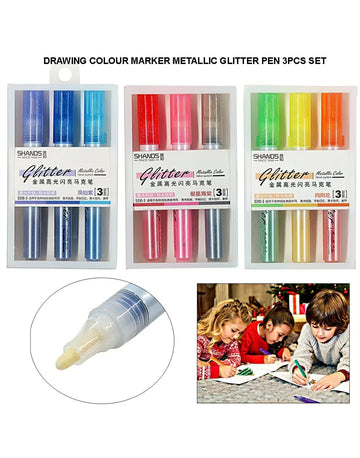 Metallic Glitter Pen 3Pcs Set S310-3